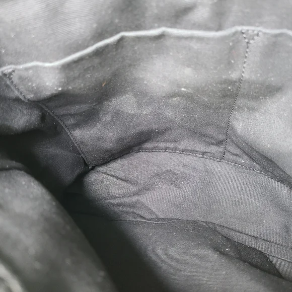 All Saints Vincent Pewter Dark Silver Metallic Top Handle Backpack - Picture 11 of 16